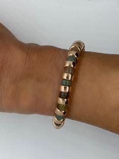 Earth Tone & Roundel Bracelet